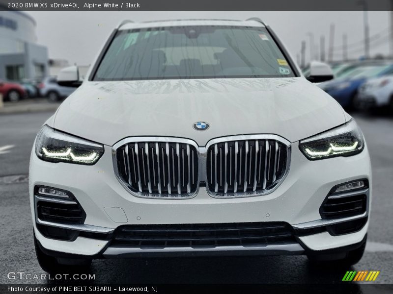 Alpine White / Black 2020 BMW X5 xDrive40i