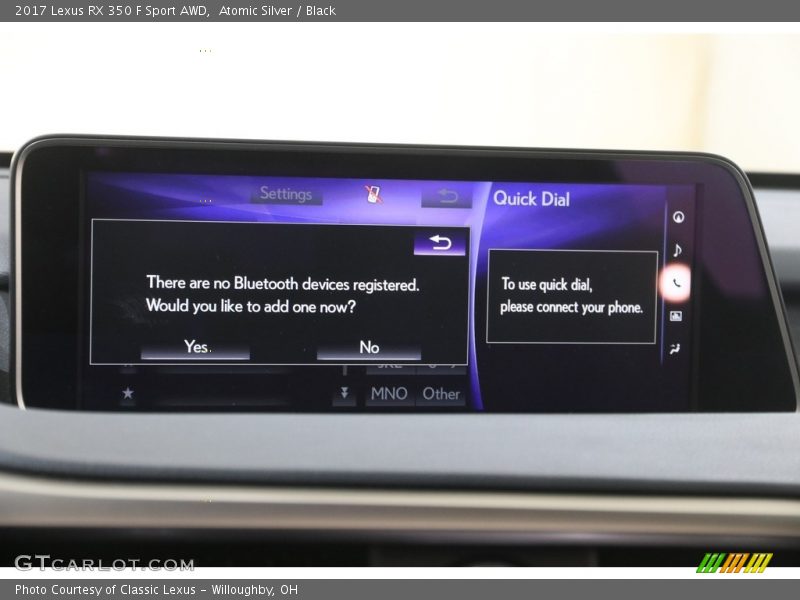 Atomic Silver / Black 2017 Lexus RX 350 F Sport AWD