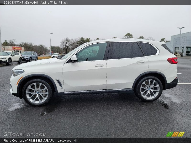 Alpine White / Black 2020 BMW X5 xDrive40i