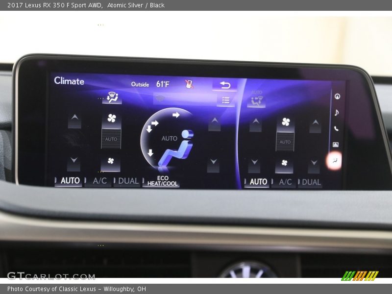 Atomic Silver / Black 2017 Lexus RX 350 F Sport AWD