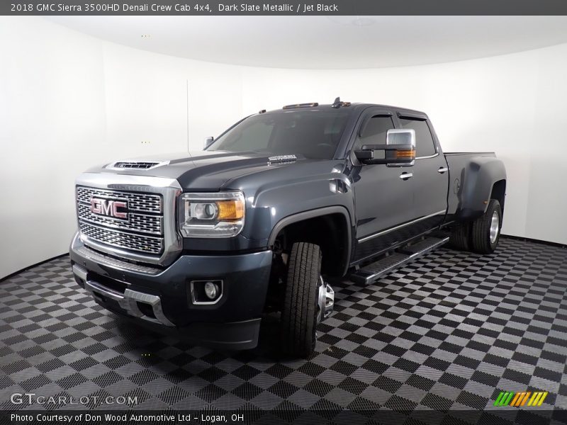 Dark Slate Metallic / Jet Black 2018 GMC Sierra 3500HD Denali Crew Cab 4x4