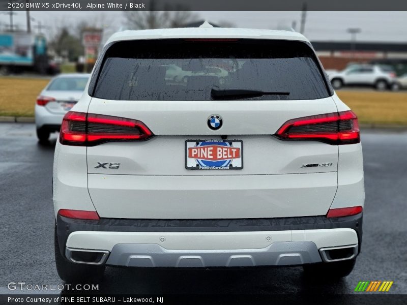 Alpine White / Black 2020 BMW X5 xDrive40i