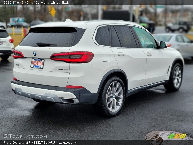 Alpine White / Black 2020 BMW X5 xDrive40i