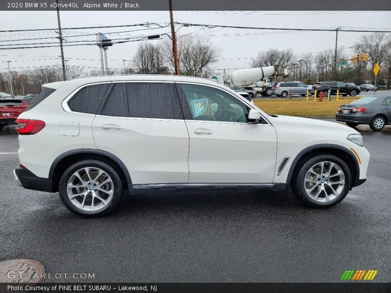 Alpine White / Black 2020 BMW X5 xDrive40i