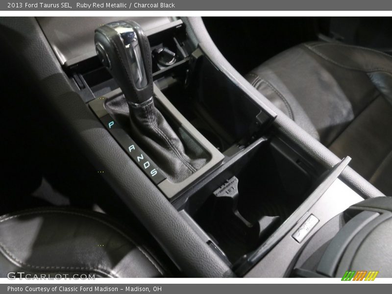 Ruby Red Metallic / Charcoal Black 2013 Ford Taurus SEL