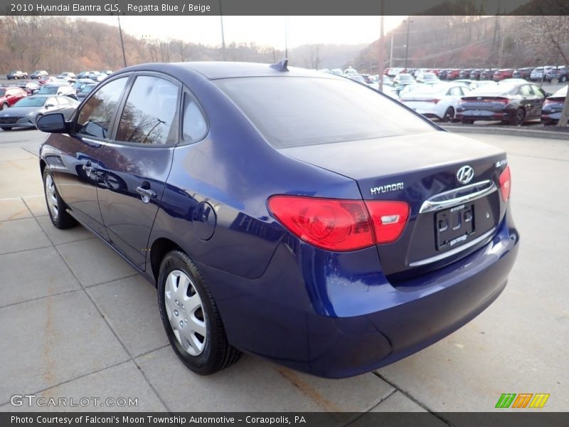 Regatta Blue / Beige 2010 Hyundai Elantra GLS