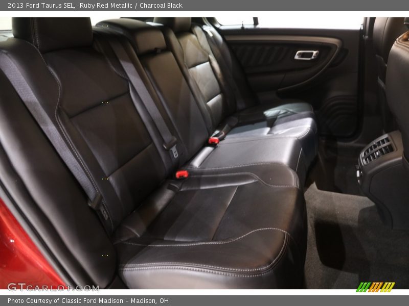 Ruby Red Metallic / Charcoal Black 2013 Ford Taurus SEL