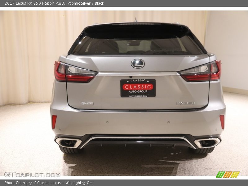 Atomic Silver / Black 2017 Lexus RX 350 F Sport AWD