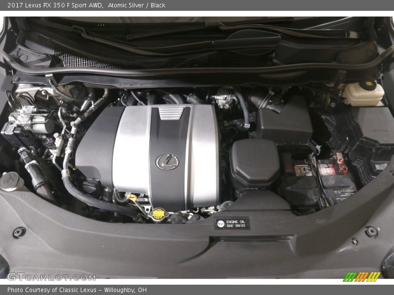 Atomic Silver / Black 2017 Lexus RX 350 F Sport AWD