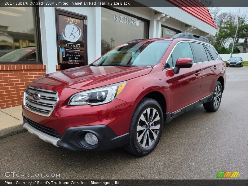 Venetian Red Pearl / Slate Black 2017 Subaru Outback 3.6R Limited