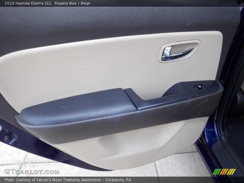 Regatta Blue / Beige 2010 Hyundai Elantra GLS