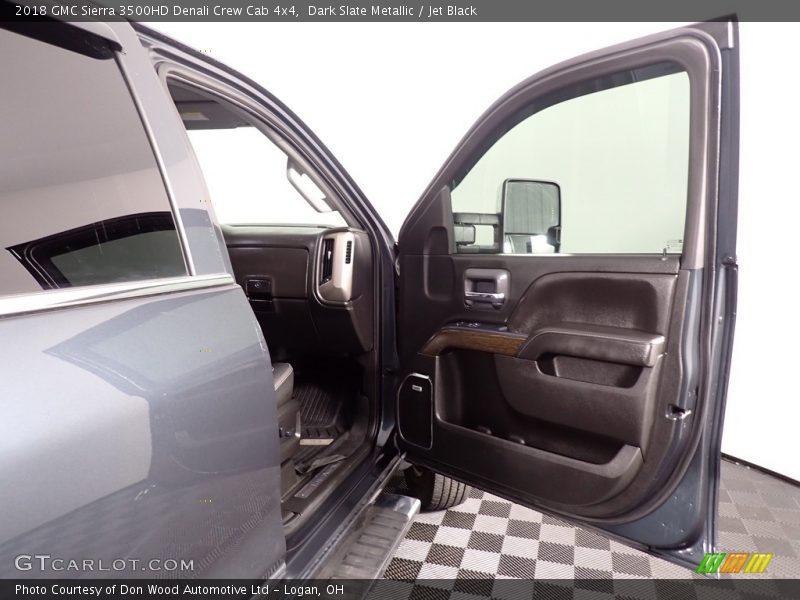 Dark Slate Metallic / Jet Black 2018 GMC Sierra 3500HD Denali Crew Cab 4x4