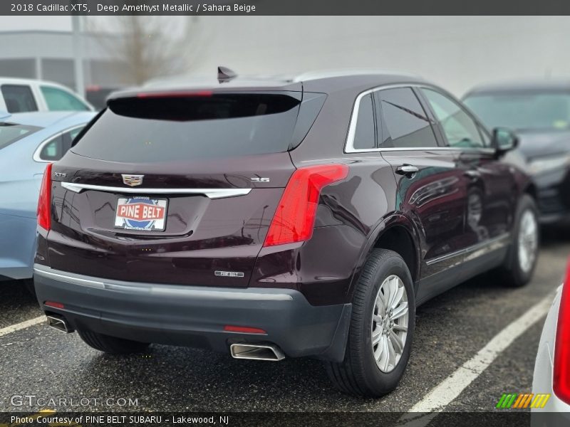 Deep Amethyst Metallic / Sahara Beige 2018 Cadillac XT5