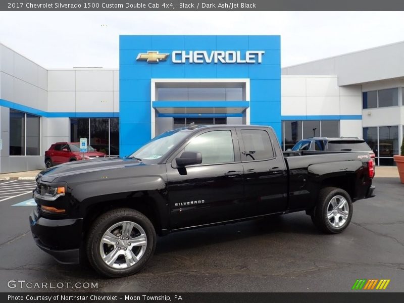 Black / Dark Ash/Jet Black 2017 Chevrolet Silverado 1500 Custom Double Cab 4x4