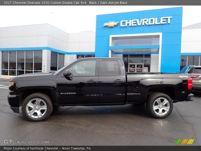 Black / Dark Ash/Jet Black 2017 Chevrolet Silverado 1500 Custom Double Cab 4x4
