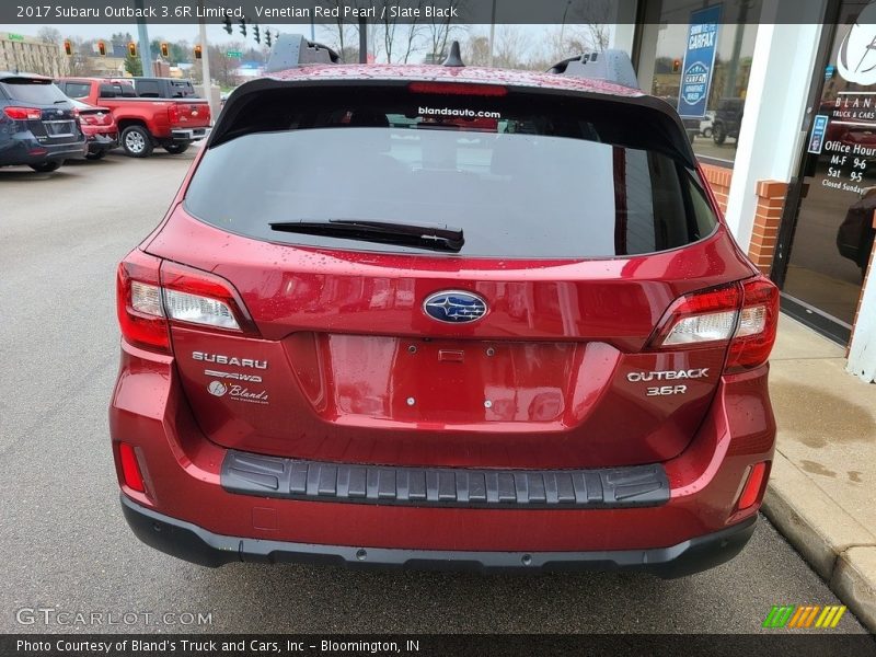 Venetian Red Pearl / Slate Black 2017 Subaru Outback 3.6R Limited