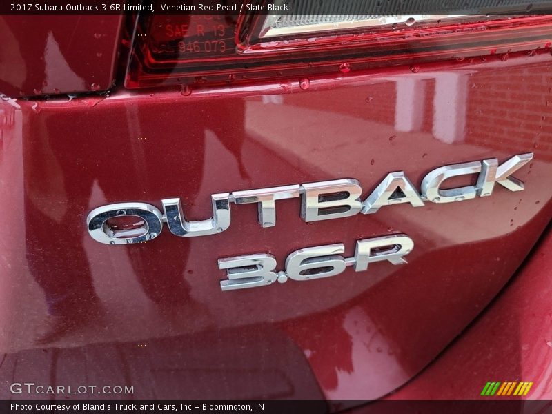 Venetian Red Pearl / Slate Black 2017 Subaru Outback 3.6R Limited