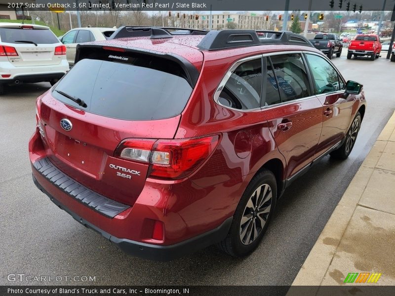 Venetian Red Pearl / Slate Black 2017 Subaru Outback 3.6R Limited