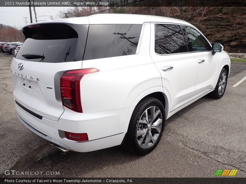 Hyper White / Beige 2021 Hyundai Palisade Limited AWD
