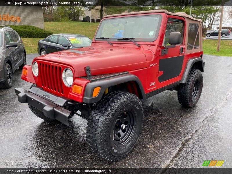 Sienna Pearl / Khaki 2003 Jeep Wrangler Sport 4x4