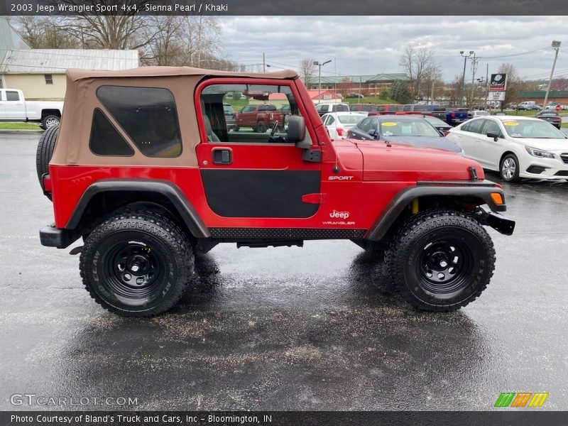 Sienna Pearl / Khaki 2003 Jeep Wrangler Sport 4x4