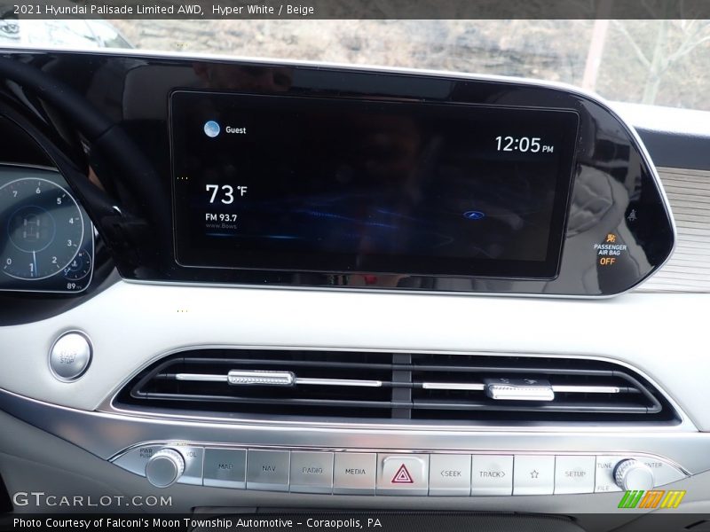 Hyper White / Beige 2021 Hyundai Palisade Limited AWD