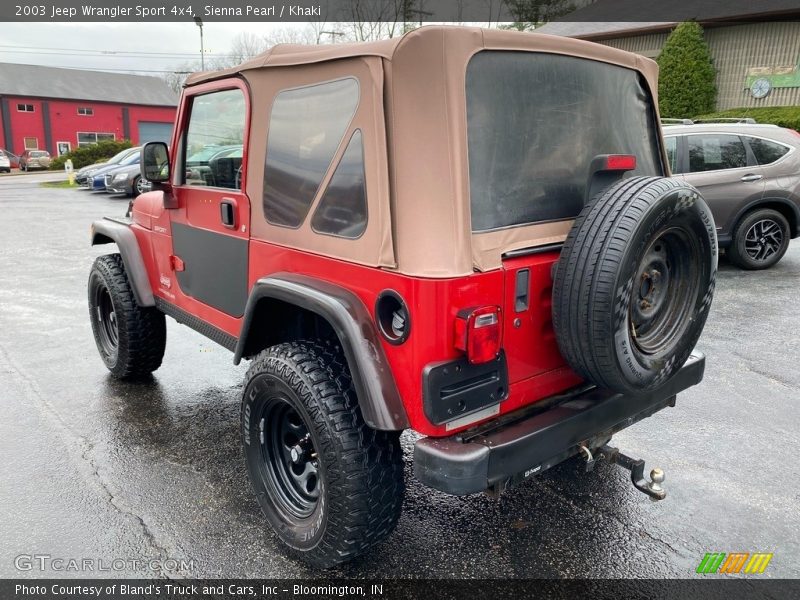 Sienna Pearl / Khaki 2003 Jeep Wrangler Sport 4x4