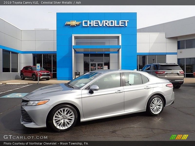 Celestial Silver Metallic / Ash 2019 Toyota Camry XLE