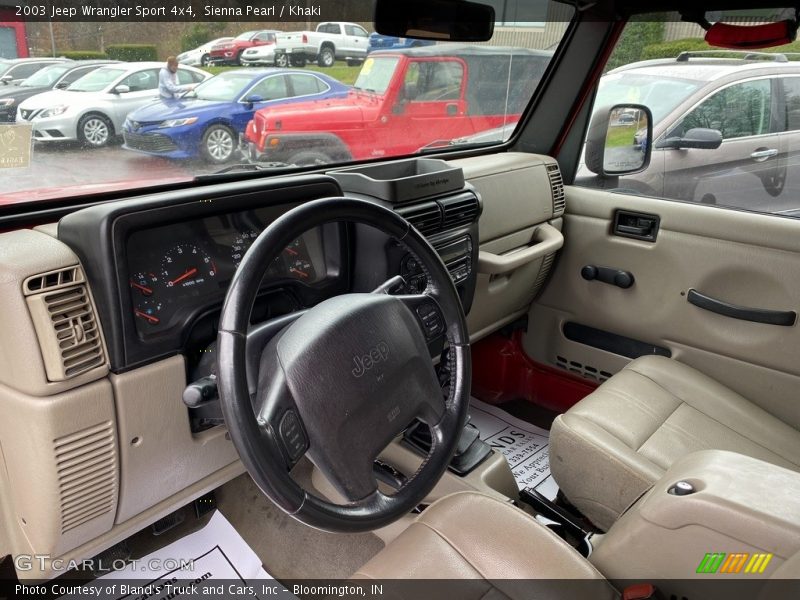 Sienna Pearl / Khaki 2003 Jeep Wrangler Sport 4x4