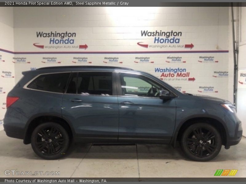 Steel Sapphire Metallic / Gray 2021 Honda Pilot Special Edition AWD