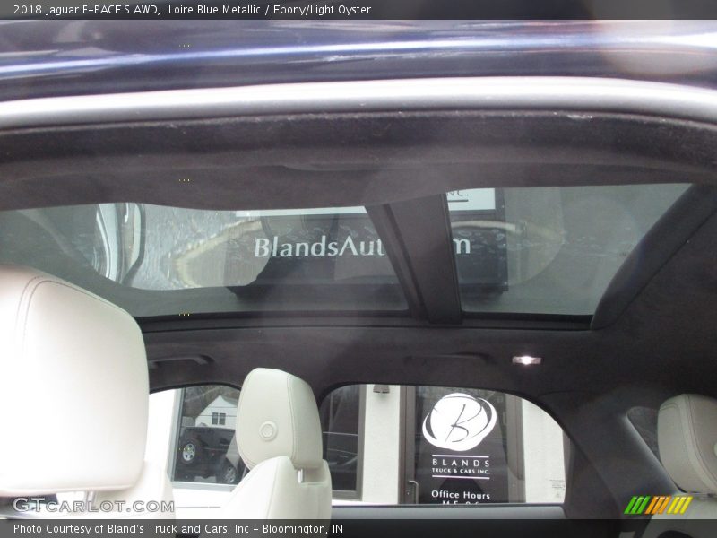 Loire Blue Metallic / Ebony/Light Oyster 2018 Jaguar F-PACE S AWD