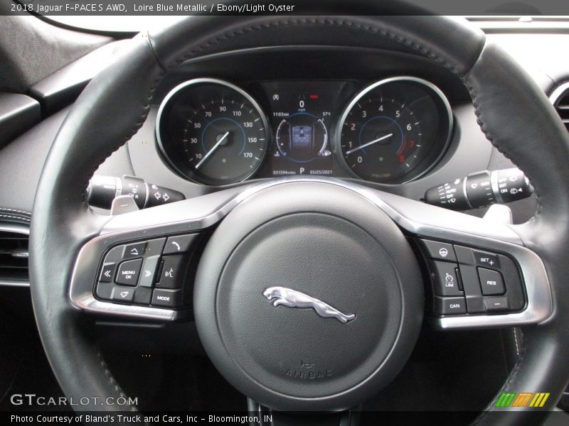 Loire Blue Metallic / Ebony/Light Oyster 2018 Jaguar F-PACE S AWD