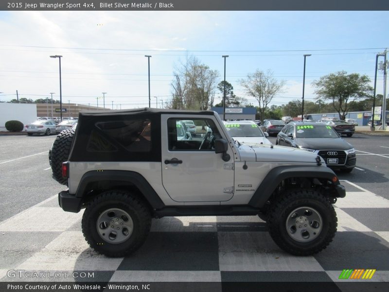 Billet Silver Metallic / Black 2015 Jeep Wrangler Sport 4x4