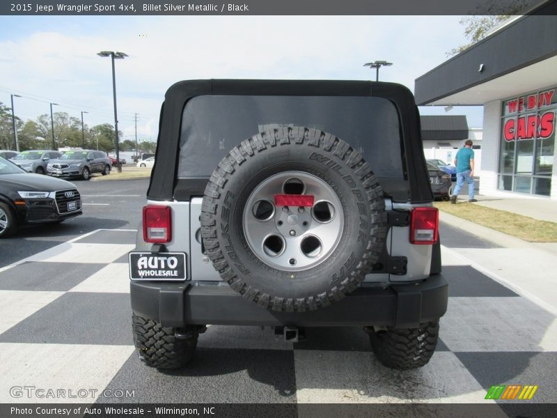 Billet Silver Metallic / Black 2015 Jeep Wrangler Sport 4x4