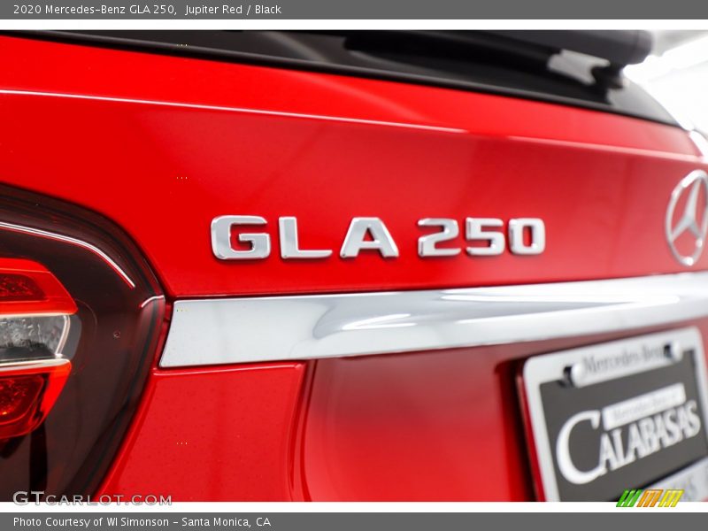Jupiter Red / Black 2020 Mercedes-Benz GLA 250