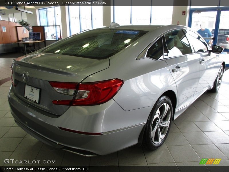 Lunar Silver Metallic / Gray 2018 Honda Accord EX-L Sedan