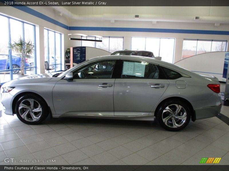 Lunar Silver Metallic / Gray 2018 Honda Accord EX-L Sedan