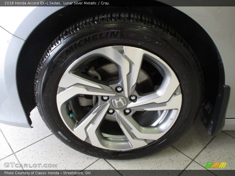 Lunar Silver Metallic / Gray 2018 Honda Accord EX-L Sedan