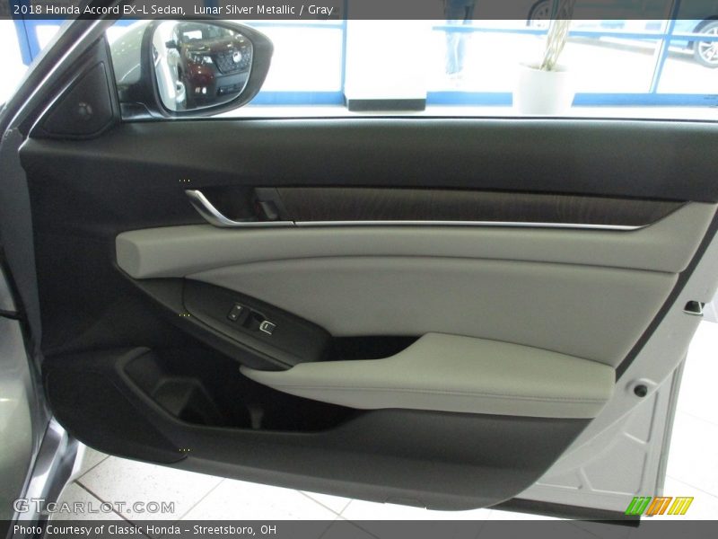 Lunar Silver Metallic / Gray 2018 Honda Accord EX-L Sedan