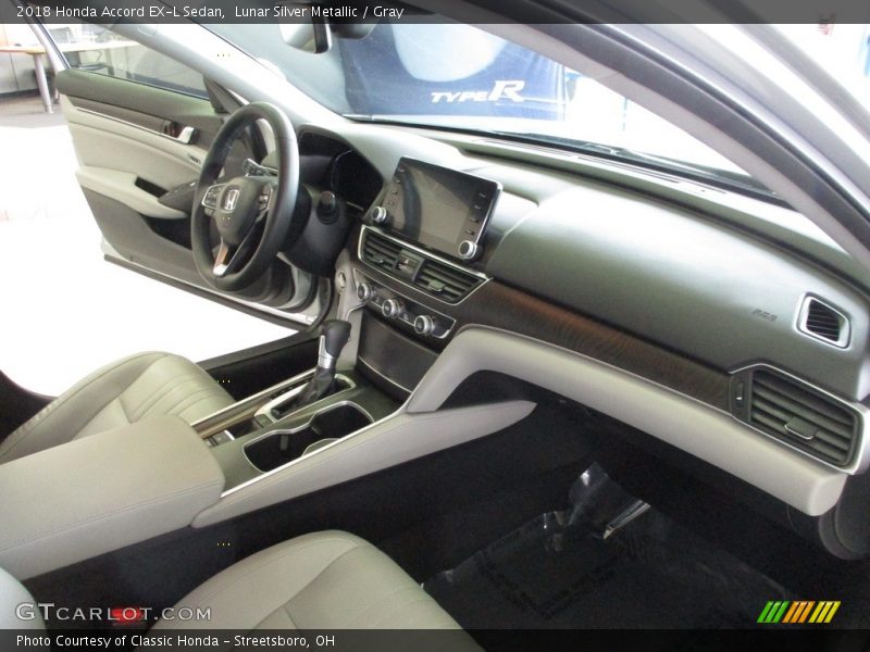 Lunar Silver Metallic / Gray 2018 Honda Accord EX-L Sedan