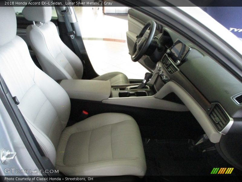 Lunar Silver Metallic / Gray 2018 Honda Accord EX-L Sedan