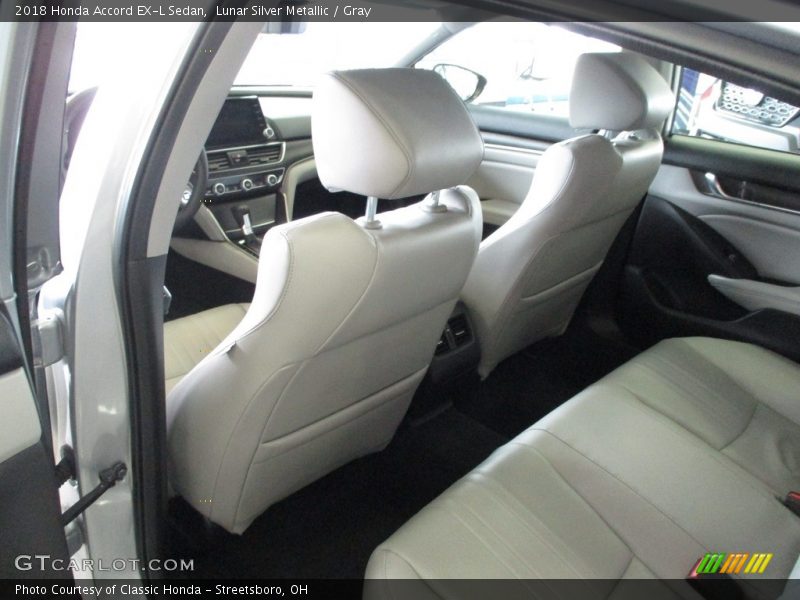 Lunar Silver Metallic / Gray 2018 Honda Accord EX-L Sedan