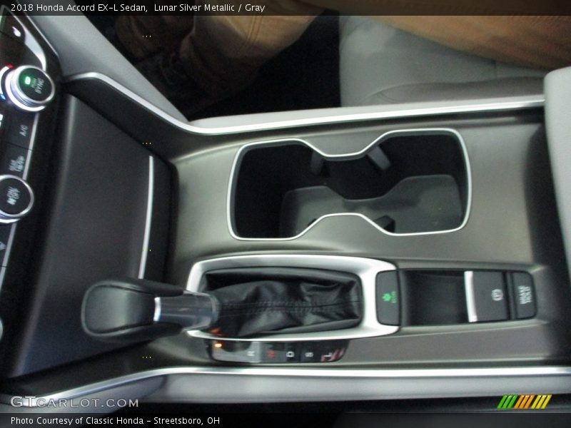 Lunar Silver Metallic / Gray 2018 Honda Accord EX-L Sedan