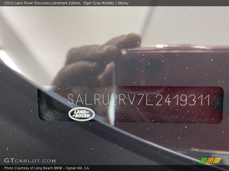 Eiger Gray Metallic / Ebony 2020 Land Rover Discovery Landmark Edition
