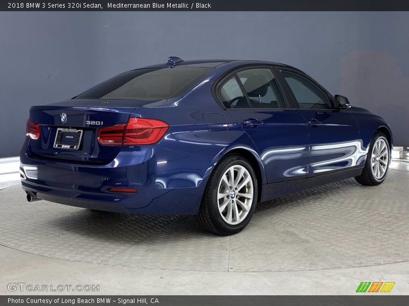 Mediterranean Blue Metallic / Black 2018 BMW 3 Series 320i Sedan