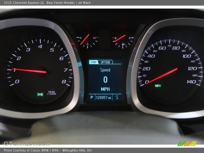 Blue Velvet Metallic / Jet Black 2015 Chevrolet Equinox LS
