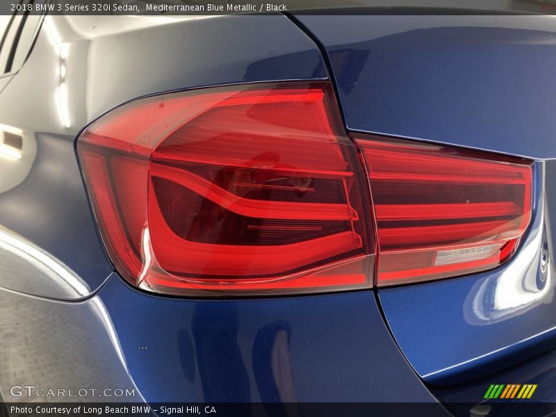 Mediterranean Blue Metallic / Black 2018 BMW 3 Series 320i Sedan