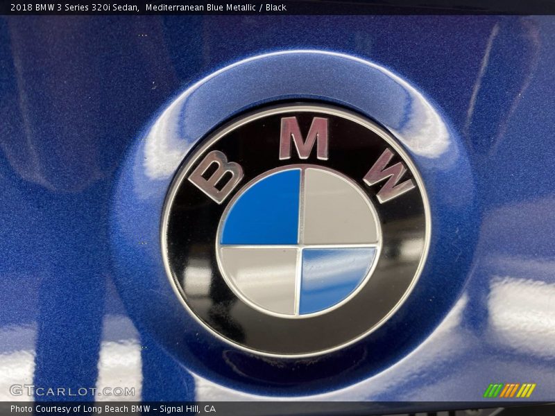 Mediterranean Blue Metallic / Black 2018 BMW 3 Series 320i Sedan