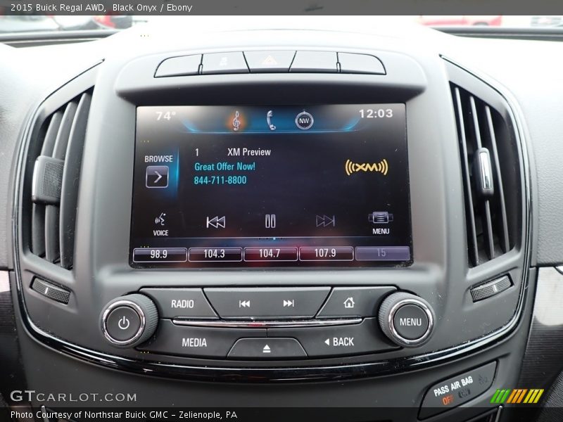 Controls of 2015 Regal AWD