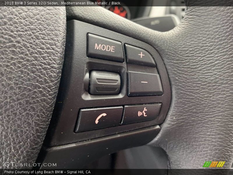 Mediterranean Blue Metallic / Black 2018 BMW 3 Series 320i Sedan